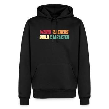 Lehrer Spruch Sprüche Schule Lehrerin - Männer Premium Bio Hoodie - Schwarz - Vorne - Nico (187cm)