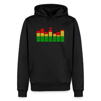 Reggae Musik Rastafari Jamaika - Männer Premium Bio Hoodie - Schwarz - Vorne - Nico (187cm)