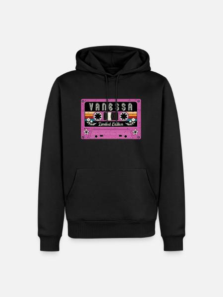 Vintage Vanessa Name - Men’s Premium Organic Hoodie - black