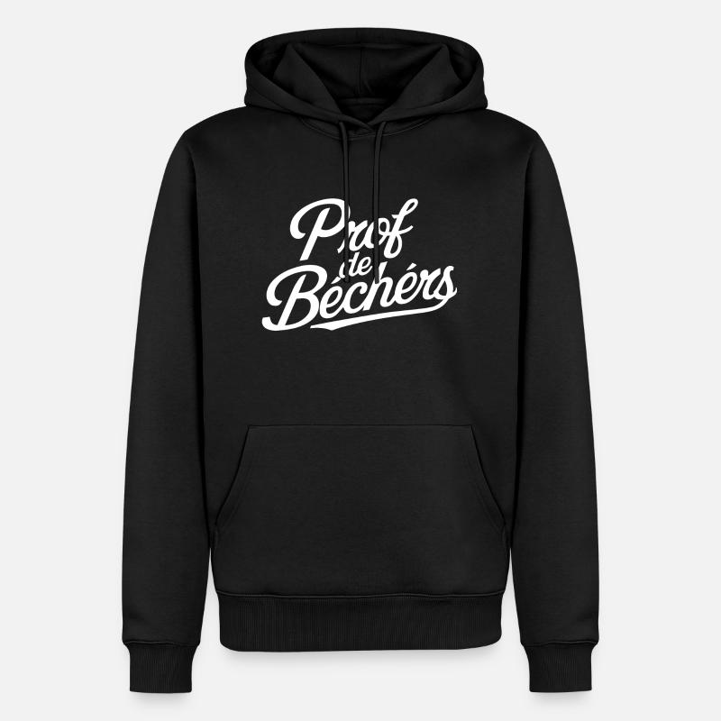 Prof de béchers - Sweat à capuche Premium bio Homme - noir
