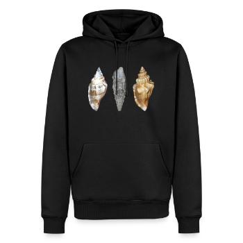 Plage de coquillages Croisière de vacances en mer Méditerranée - Sweat à capuche Premium bio Homme - noir - Devant - Nico (187cm)