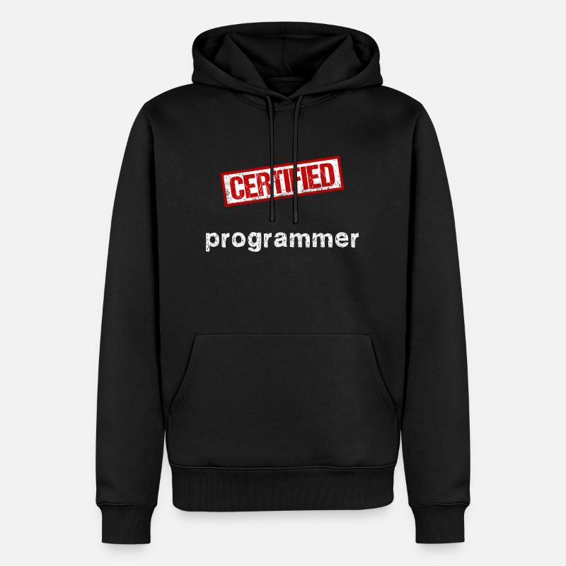 Programmeur - Sweat à capuche Premium bio Homme - noir