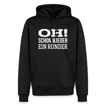 Runder Geburtstag Farbwechsel - Männer Premium Bio Hoodie - Schwarz - Vorne - Nico (187cm)