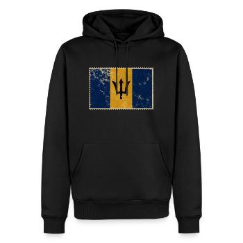 Barbade - Sweat à capuche Premium bio Homme - noir - Devant - Nico (187cm)