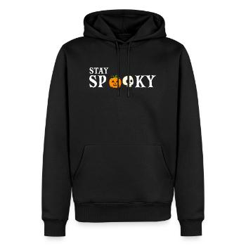 Stay Spooky Cute Funny Halloween Designs - Männer Premium Bio Hoodie - Schwarz - Vorne - Nico (187cm)
