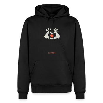 Super Infirmière l unique cadeau infirmiere - Sweat à capuche Premium bio Homme - noir - Devant - Nico (187cm)