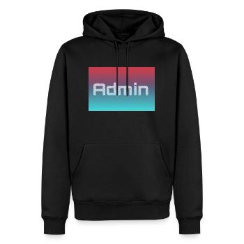 ADMIN in Color - Männer Premium Bio Hoodie - Schwarz - Vorne - Nico (187cm)