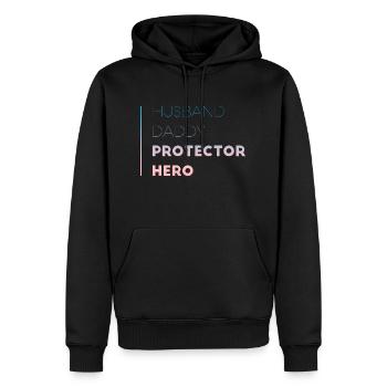 Funny Dad Fathers day - Men’s Premium Organic Hoodie - black - Front - Nico (187cm)