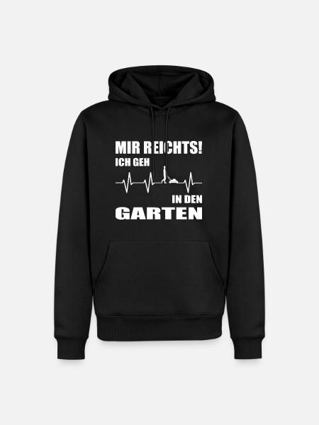 Garten - Männer Premium Bio Hoodie - Schwarz
