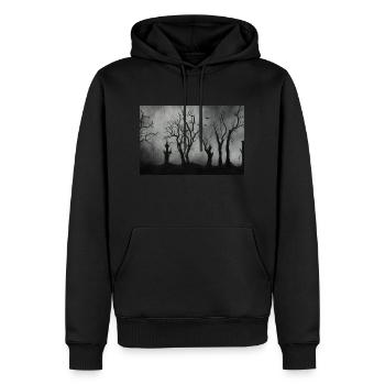 Halloween - Men’s Premium Organic Hoodie - black - Front - Nico (187cm)