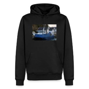 Trophic - Men’s Premium Organic Hoodie - black - Front - Nico (187cm)