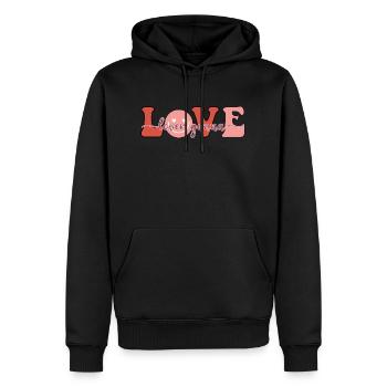 Lovers going to Love - Men’s Premium Organic Hoodie - black - Front - Nico (187cm)