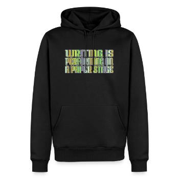 editor birthday present christmas present idea - Männer Premium Bio Hoodie - Schwarz - Vorne - Nico (187cm)