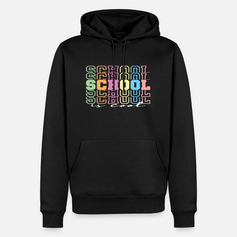L'école c'est cool - Sweat à capuche Premium bio Homme - noir