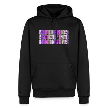 aircraft mechanic fun car repair a diesel mechanic - Männer Premium Bio Hoodie - Schwarz - Vorne - Nico (187cm)