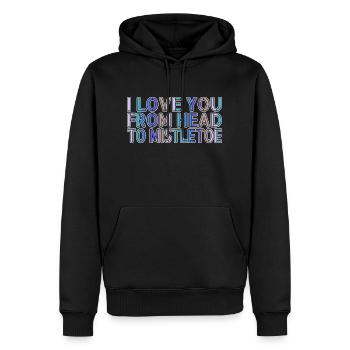 bedroom dino bike moon christmas vacation joke - Männer Premium Bio Hoodie - Schwarz - Vorne - Nico (187cm)