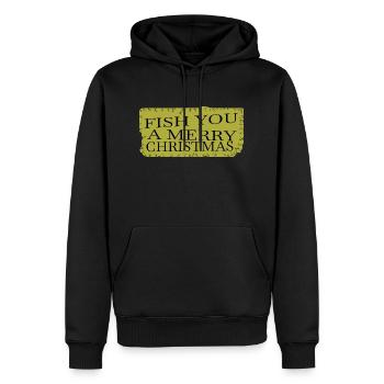 Dork cadeau acheter santa maladroit drôle gym mignon - Sweat à capuche Premium bio Homme - noir - Devant - Nico (187cm)