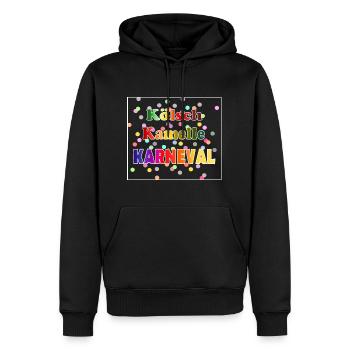 Kamelle Karneval Kölsch - Männer Premium Bio Hoodie - Schwarz - Vorne - Nico (187cm)