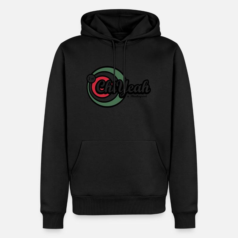 ChiYeah in Budapest - Männer Premium Bio Hoodie - Schwarz