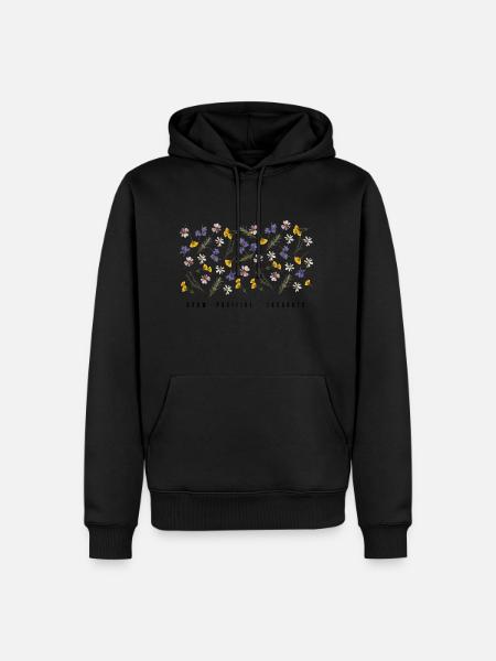 Grow positive thoughts - Men’s Premium Organic Hoodie - black