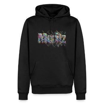 Moritz Elektrokabel Name - Männer Premium Bio Hoodie - Schwarz - Vorne - Nico (187cm)