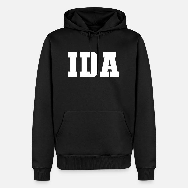 Nom - Ida - Sweat à capuche Premium bio Homme - noir