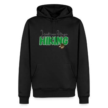Muss gehen - Männer Premium Bio Hoodie - Schwarz - Vorne - Nico (187cm)