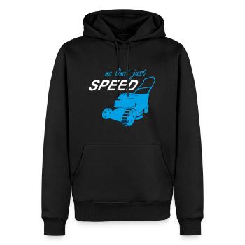 Rasenmäher No Limit speed Gärtner Platzwart Garten - Männer Premium Bio Hoodie - Schwarz - Vorne - Nico (187cm)