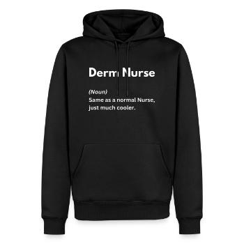 Derm Nurse identique à l’infirmière normale, juste beaucoup plus cool - Sweat à capuche Premium bio Homme - noir - Devant - Nico (187cm)
