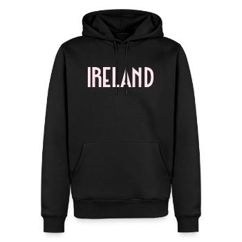 Irland - Männer Premium Bio Hoodie - Schwarz - Vorne - Nico (187cm)