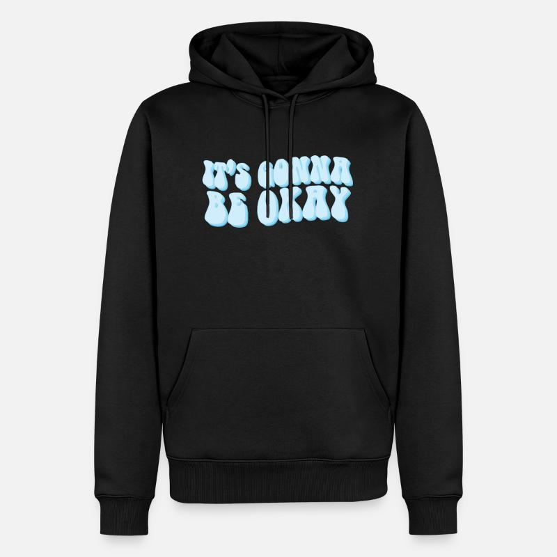 Alles wird gut - Männer Premium Bio Hoodie - Schwarz
