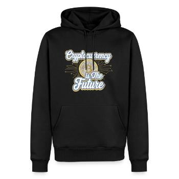 Cryptocurrency Is The Future 12 - Männer Premium Bio Hoodie - Schwarz - Vorne - Nico (187cm)