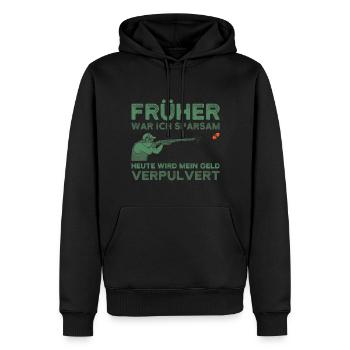 Tontaubenschießen Wurfscheiben Schiessen - Männer Premium Bio Hoodie - Schwarz - Vorne - Nico (187cm)