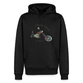 Chopper Spirit 1 - Sweat à capuche Premium bio Homme - noir - Devant - Nico (187cm)
