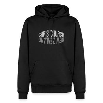 Christchurch - New Zealand - NZ - Maori - Aotearoa - Männer Premium Bio Hoodie - Schwarz - Vorne - Nico (187cm)