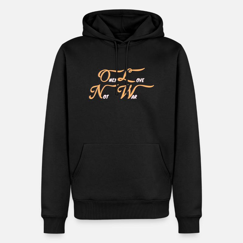 Seulement de l’amour - Sweat à capuche Premium bio Homme - noir