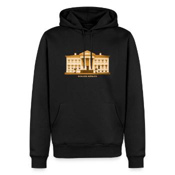 Parc du château de Wörlitz Jardin Dessau Saxe-Anhalt - Sweat à capuche Premium bio Homme - noir - Devant - Nico (187cm)