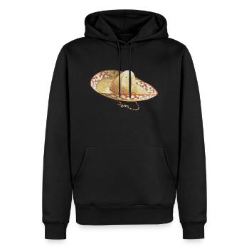 Sombrero // Illustration - Men’s Premium Organic Hoodie - black - Front - Nico (187cm)