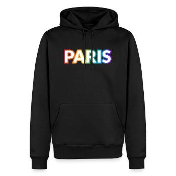 Gay Pride Paris Frankreich - Männer Premium Bio Hoodie - Schwarz - Vorne - Nico (187cm)