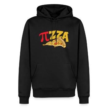 Pi Symbol Pizza - Pi Day Math Lover Science Gift - Sweat à capuche Premium bio Homme - noir - Devant - Nico (187cm)