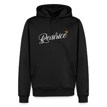 Beatrice Nom pour les femmes Enfants Tout-petits - Beatrice - Sweat à capuche Premium bio Homme - noir - Devant - Nico (187cm)