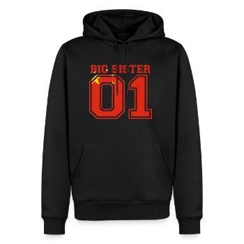 Big sister big sister 01 China - Men’s Premium Organic Hoodie - black - Front - Nico (187cm)