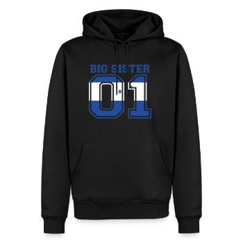Big Sister grosse Schwester 01 Honduras - Männer Premium Bio Hoodie - Schwarz - Vorne - Nico (187cm)