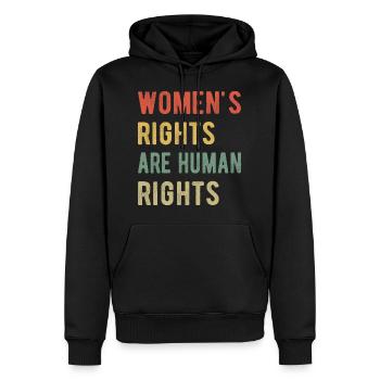Women's Rights Are Human Rights I - Men’s Premium Organic Hoodie - black - Front - Nico (187cm)