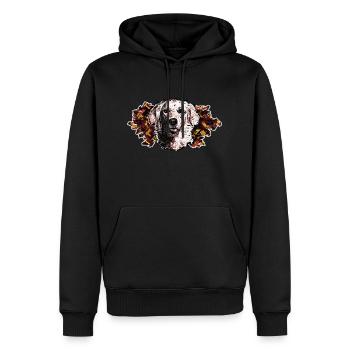 Golden Retriever's Head - In Graffiti #3 - Men’s Premium Organic Hoodie - black - Front - Nico (187cm)