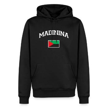 Madinina Flag - Martinique - 972 - Kreyol Sat - Men’s Premium Organic Hoodie - black - Front - Nico (187cm)