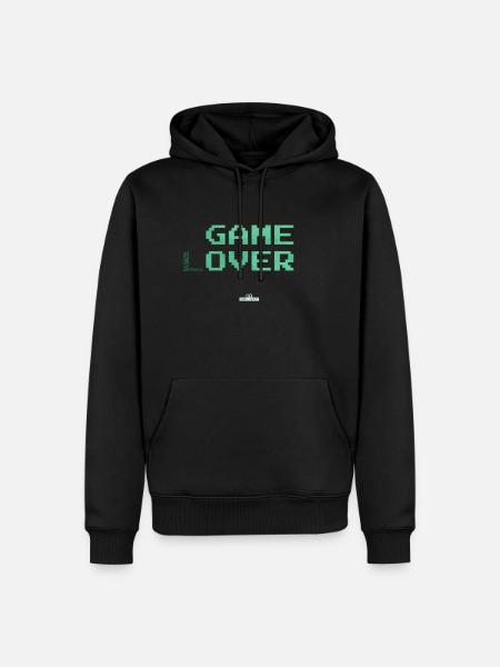 game (l)over - Männer Premium Bio Hoodie - Schwarz