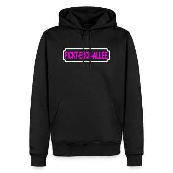 Fickt-euch-alle - Männer Premium Bio Hoodie - Schwarz - Vorne - Nico (187cm)