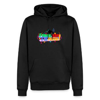 J'peux pas j'ai resto ! - Sweat à capuche Premium bio Homme - noir - Devant - Nico (187cm)