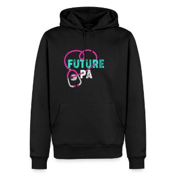 Arzthelferin Physician Assistant Pflege MFA PA - Männer Premium Bio Hoodie - Schwarz - Vorne - Nico (187cm)
